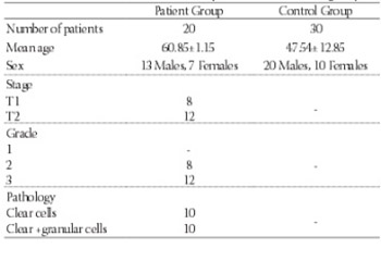 The relationship between human leukocyte antigens (HLA) and renal cell carcinoma