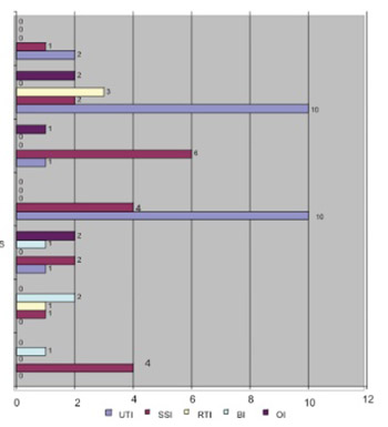 Surveillance of Intrahospital Infections at the Clinic for Gynaecology and Obstetrics