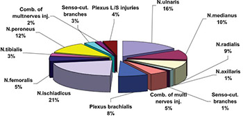 Rehabilitation of extremity war injuries with lesion of peripheral nerves in "PRAXIS" Centre for Physical Medicine and Rehabilitation, Sarajevo