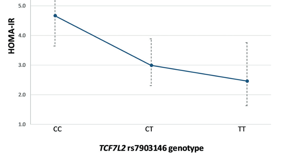 Effects of TCF7L2 rs7903146 variant on metformin response in patients with type 2 diabetes