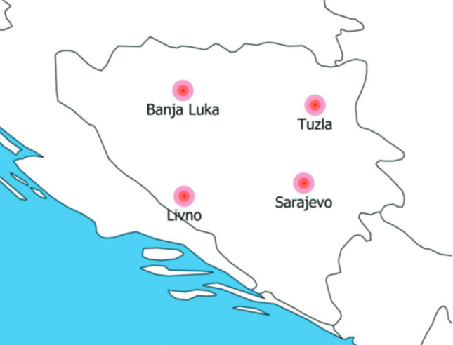 Phylogenetic pattern of SARS-CoV-2 from COVID-19 patients from Bosnia and Herzegovina