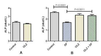 Olanzapine decreased osteocyte maturation and Wnt/β-catenin signaling during loading of the alveolar bone in rats