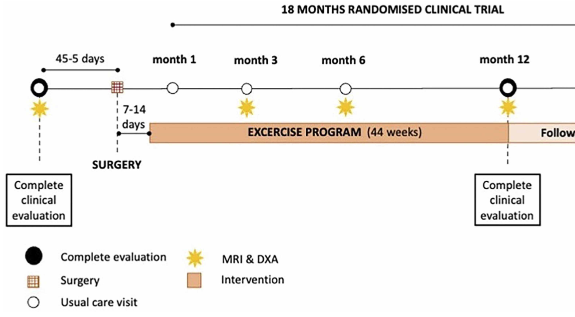 Prevention of sarcopenia in patients with obesity after bariatric and metabolic surgery: the effect of programmed training on the muscle tissue and anthropometric functions – a randomized controlled trial (SarxOb study protocol)