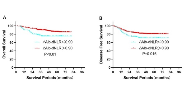 The prognostic role of the change in Albumin and Derived Neutrophil-to-Lymphocyte Ratio during neoadjuvant chemotherapy in patients with locally advanced rectal cancer